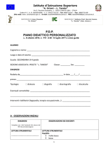Modello Piano Didattico Personalizzato
