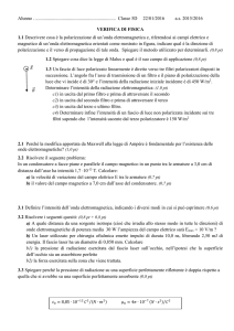 Alunno ….................................................................. Classe 5D 22/01