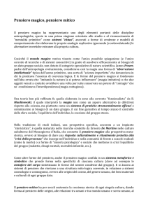 pensiero magico e mitico