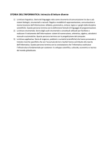 STORIA DELL`INFORMATICA: intreccio di letture diverse
