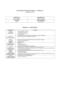 modulo 1 : pedagogia - Liceo Scientifico, Classico, Linguistico