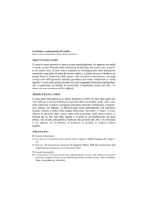 Sociologia e antropologia dei media
