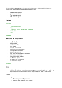 gli avverbi di frequenza inglesi docx