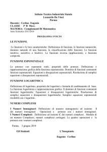 Programma di Compl. - Itis Leonardo da Vinci