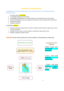 geografia ed orientamento