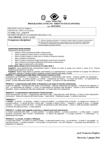 Liceo “Fabio Filzi” PROGRAMMA SVOLTO– DIRITTO ED