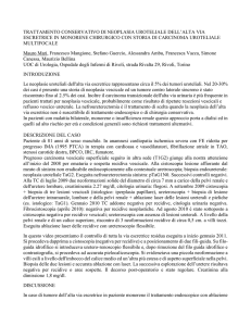 TRATTAMENTO CONSERVATIVO DI NEOPLASIA UROTELIALE