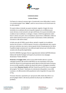 Comunicato stampa del 9 maggio 216
