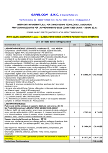 MATRICE PON SCIENZE – SCUOLA SECONDARIA 1° GRADO