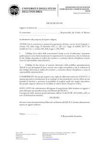 Difformità Mepa dichiarazione