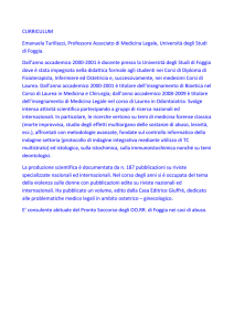 curriculum Prof.ssa Emanuela Turillazzi