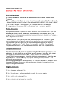 Relazione Cinema