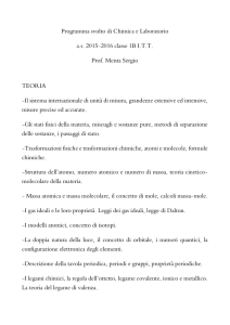 programma 1b itt chimica