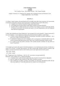 Esempio d`esame (anni precedenti)
