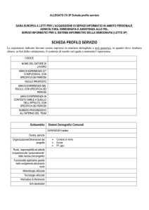 ALLEGATO CV.3P Scheda profilo servizio