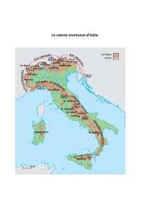Le catene montuose d`Italia