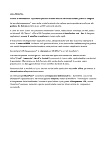 AREA TEMATICA Gestire le informazioni e supportare i processi in