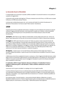 Allegato 1 La Seconda Guerra Mondiale