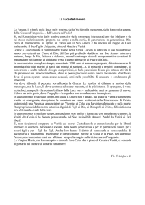 La Luce del mondo - Madre della Riconciliazione e della Pace