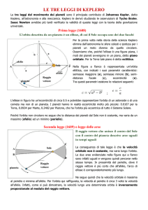 le tre leggi di keplero