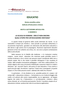 IL NUMERO 6 LA SCUOLA DI DOMANI : ORA ET NON