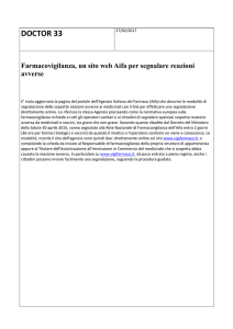 Farmacovigilanza, un sito web Aifa per segnalare reazioni avverse