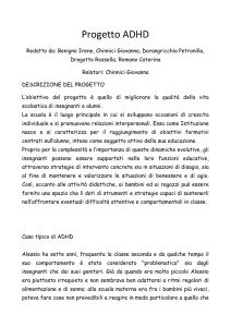 Progetto ADHD - dd belmonte mezzagno