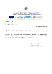 Circ. n. 139 Indirizzo Musicale - Graduatoria
