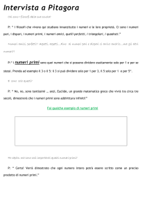 mondo dei numeri - Scuole Maestre Pie