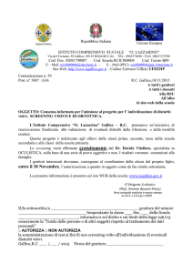 Comunic. n. 59 - CONSENSO INFORMATO SCREENING VISIVO