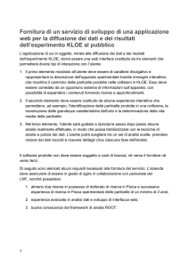Fornitura di un servizio di sviluppo di una applicazione