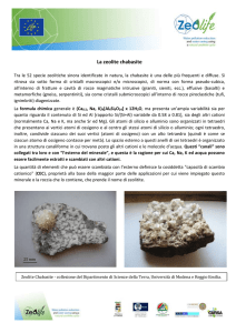 La zeolite chabasite