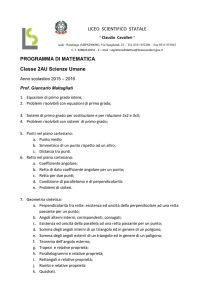 Anno scolastico 2015 – 2016
