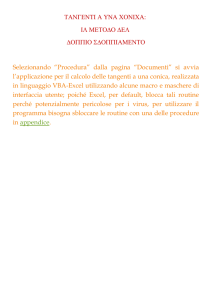tangenti coniche parabola circonferenza ellisse iperbole