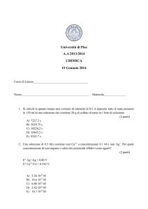 Testo esame del 15 Gennaio 2014