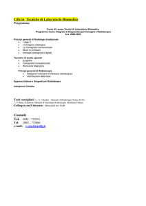 Cdls in Tecniche di Laboratorio Biomedico