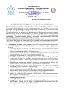 circ. n. 12 istruzioni operative per piccola manutenzione