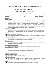 Scienze - Peano-Rosa