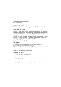 Laboratorio di Programmazione
