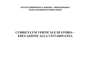 storia secondaria - IC Manzoni di Ornago e Burago