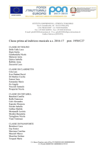 Classi musicali a.s. 2016-2017 - "L. Strenta Tongiorgi" – Pisa