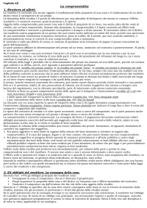 Capitolo LX La compravendita 1. Struttura ed effetti. La vendita è il