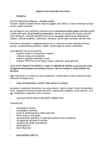 Appunti costi aziendali (san zeno) PREMESSA attività industriale
