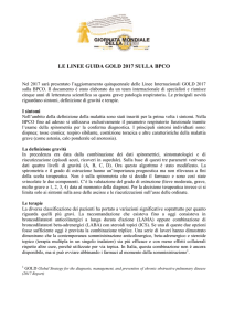 le linee guida gold 2017 sulla bpco