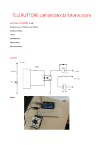 controllo di un teleruttore con arduino