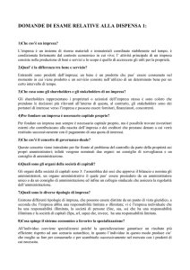 domande di esame relative alla dispensa 1