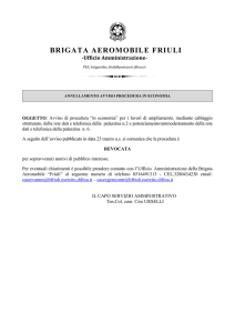 Annullamento avviso procedura "in economia"