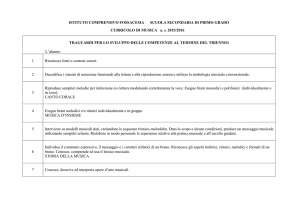 curricolo 2016 terza – musica - Istituto Comprensivo Fossacesia