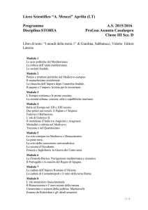 Liceo Scientifico “A. Meucci” Aprilia (LT) Programma AS 2015/2016