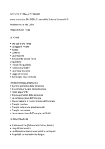 ISTITUTO STATALE PITAGORA anno scolastico 2015/2016 Liceo